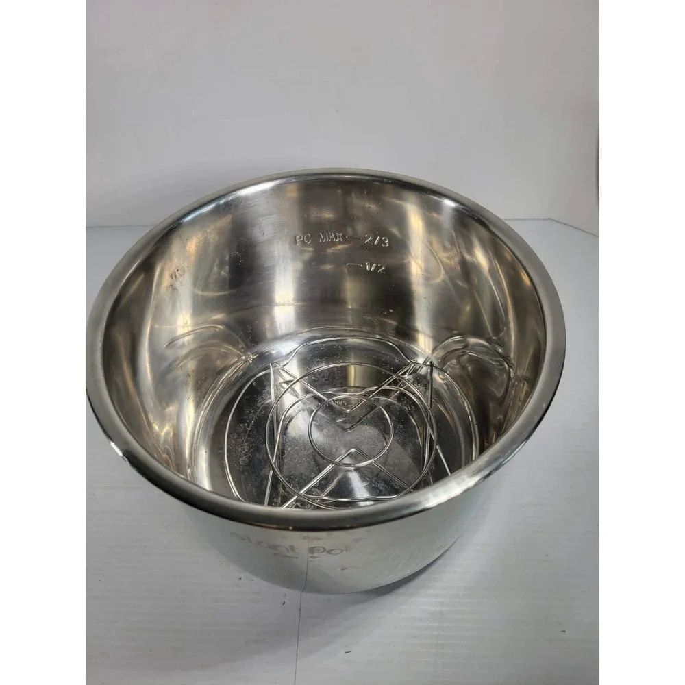 Instant Pot Duo‎ 60 v5 6-Qt Stainless Steel Inner Bowl Insert Pot w/Rack